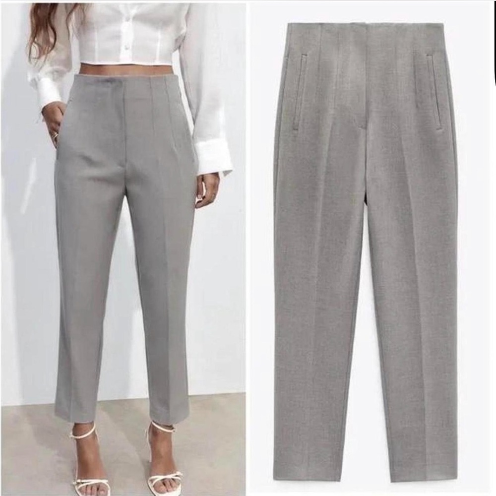 Zara High Waisted Ankle Length Pants